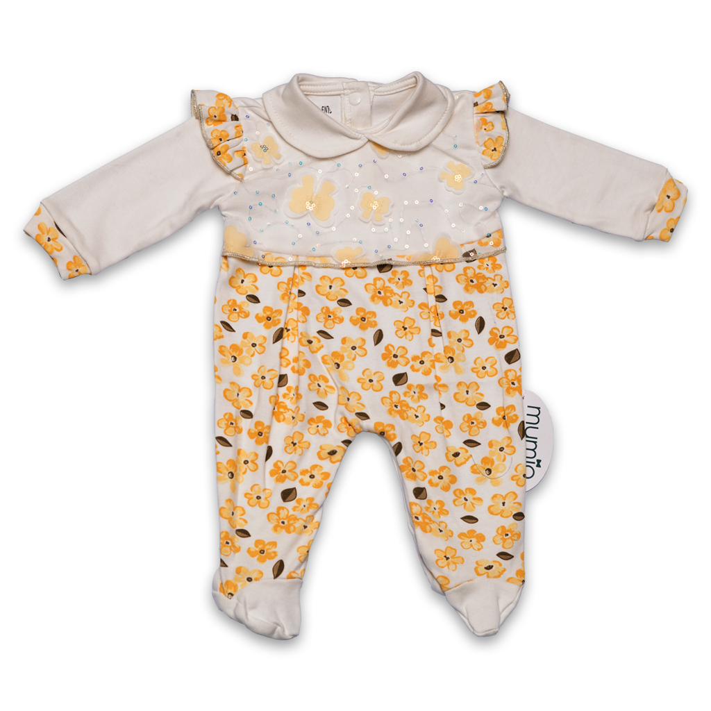 Blossom Baby Romper Orange